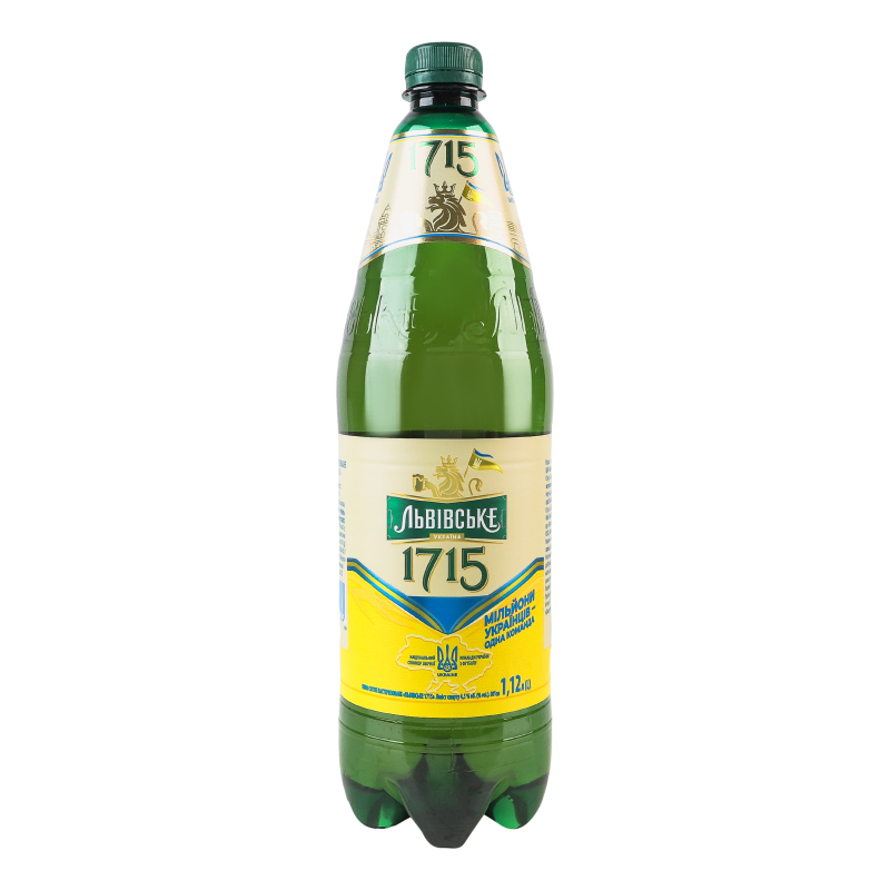 Пиво Львівське 1715 4,5% пет 1,12л