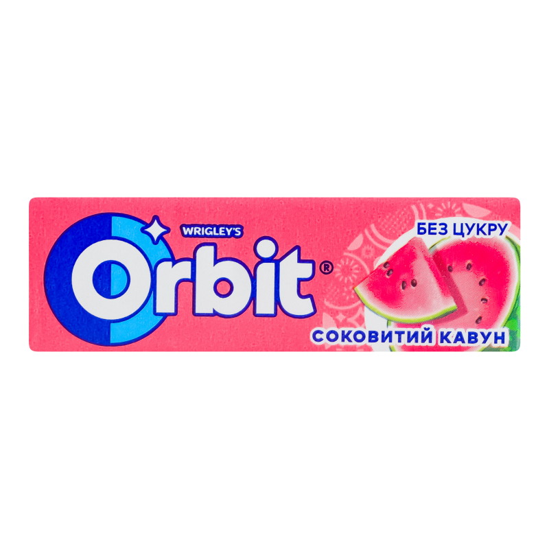 Жув. гумка ORBIT соковитий кавун 14г Ріглі