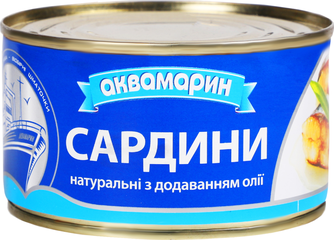 Сардина нат. д/о Аква №5 230г Аквамарин