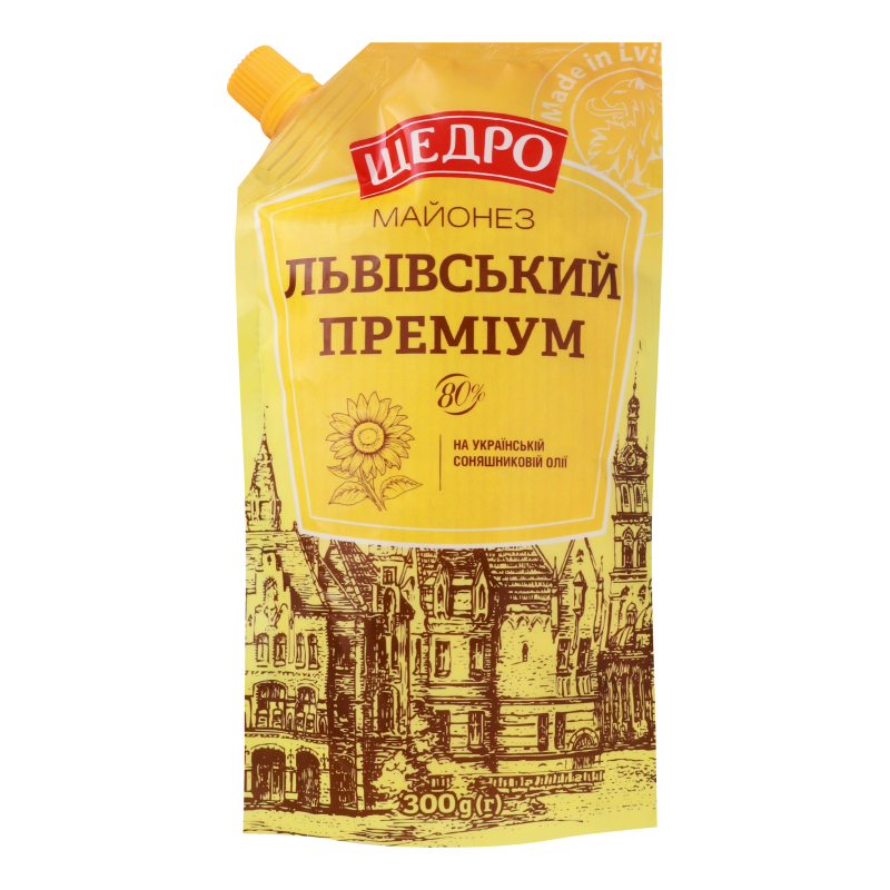 Майонез Львівський преміум д/п 300г Щедро