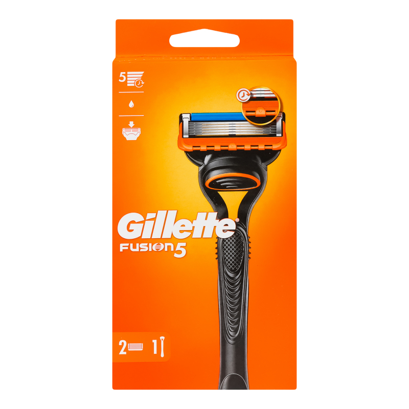 Станок GILLETTE Fusion з 2 зм. касетами