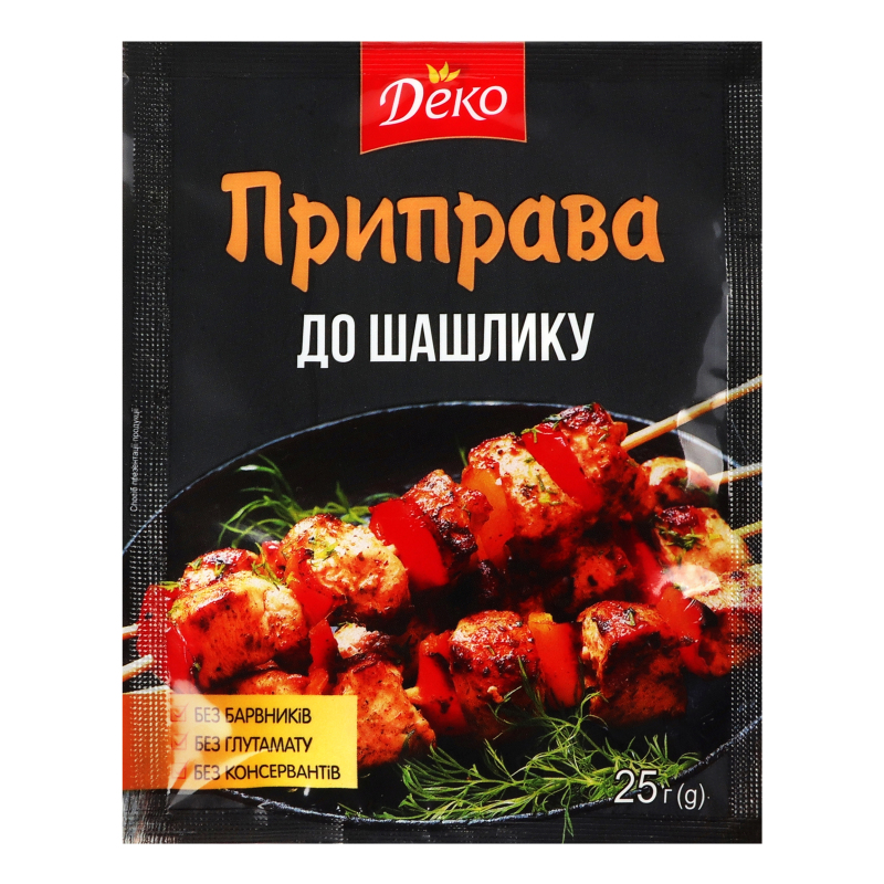 Приправа до шашлику 25г Деко