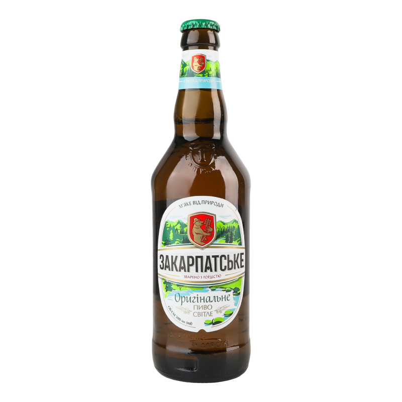 Пиво Закарпатське скло 4,6% 0,5л ППБ