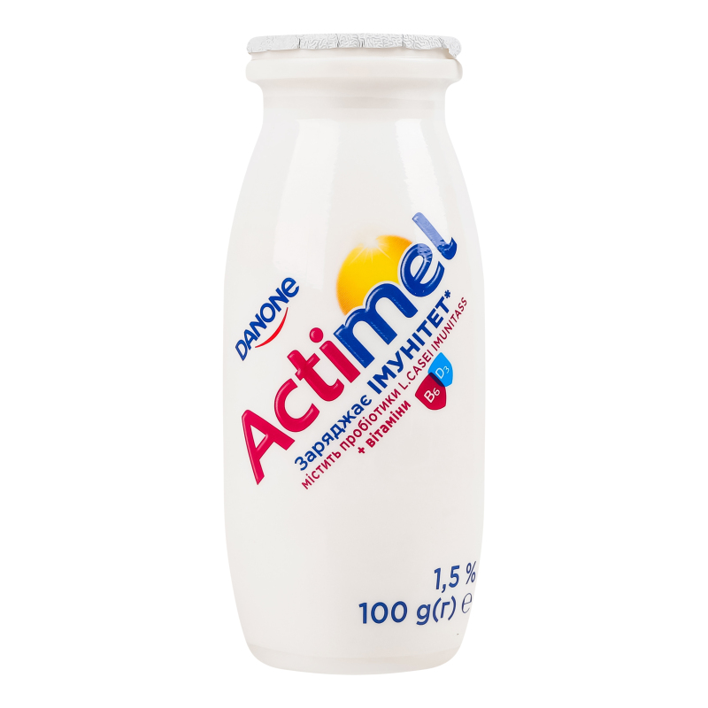 Продукт к/м Actimel солодкий 1,5% пет 100г