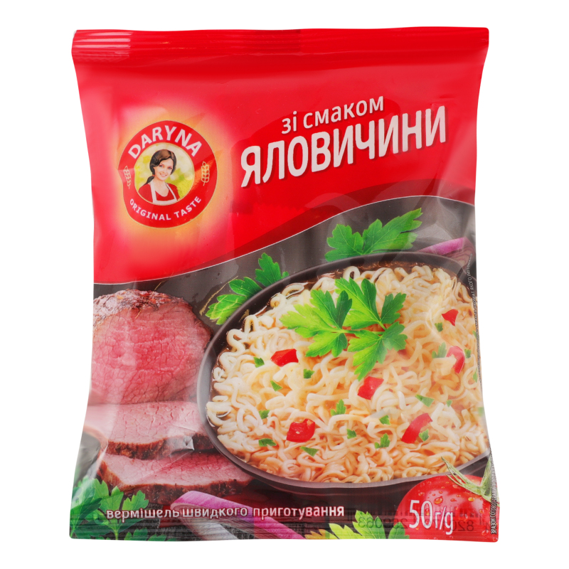 Вермішель ш/п Daryna яловичина 50г