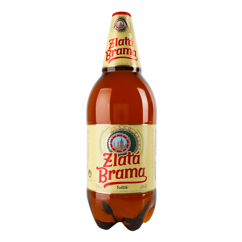 Пиво Zlata Brama 5% пет 1,75л