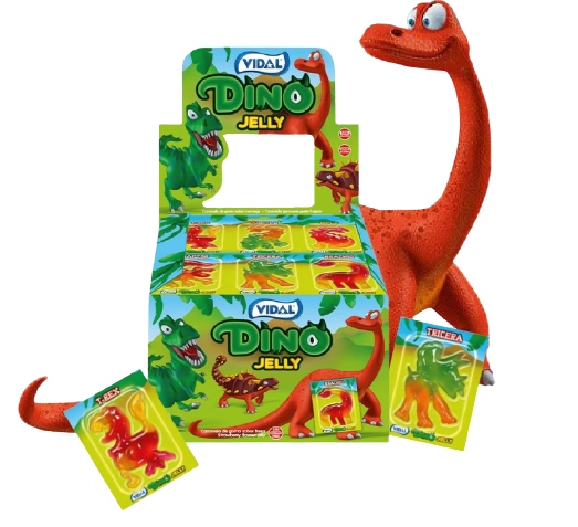 Цукерки желейні Dino Jelly 11г Vidal