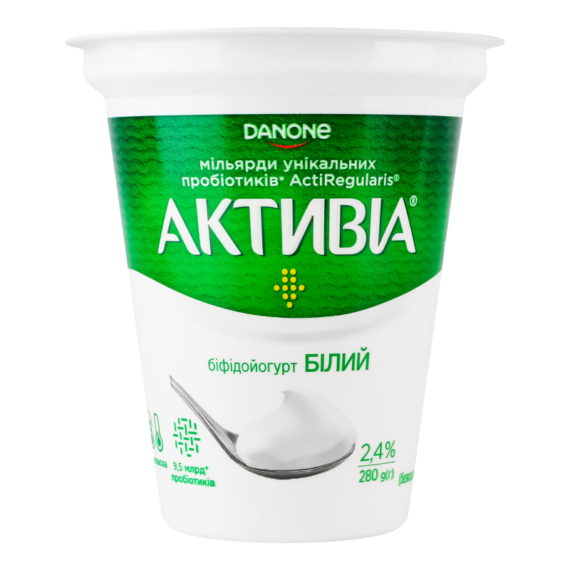 Біфідойогурт Активіа 2,4% стакан 280г
