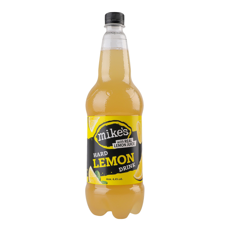 Пиво Mike’s Hard Drink лимон 4,4% пет 0,88л