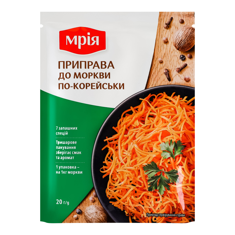 Приправа до моркви по-корейськи 20г Мрія