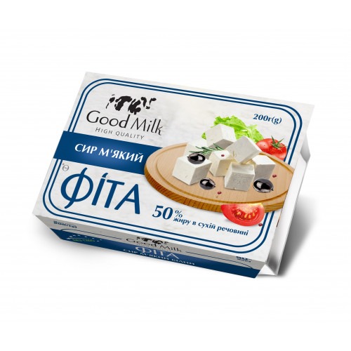 Сир м’який Фіта 50% т/п 200г Good Milk