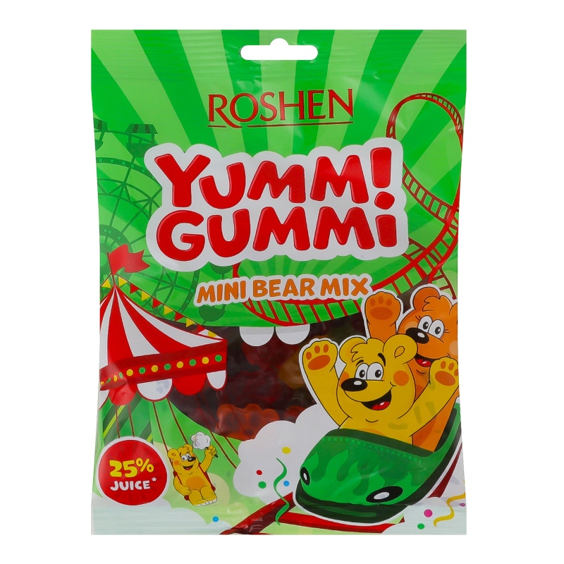 Желейні цукерки Yummi Gummi Mini Bear Mix 165г Рошен