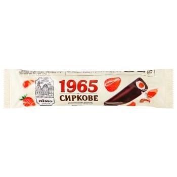 Морозиво 1965 Сиркове полуниця 65г Лімо