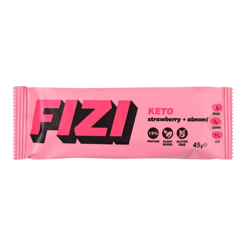 Батончик Кето Strawberry-Almond 45г FIZI