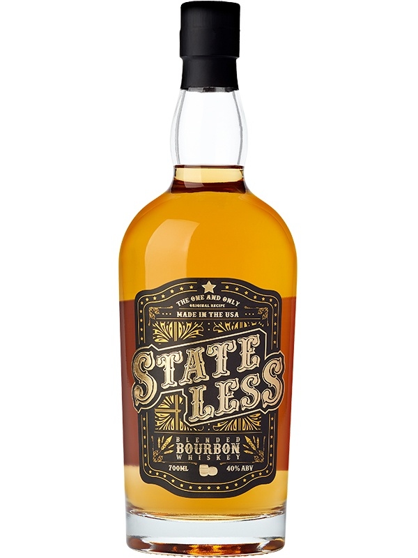 Віскі “Stateless” Blended Bourbon Whiskey (С.Ш.А.) 40%, 0,7 л