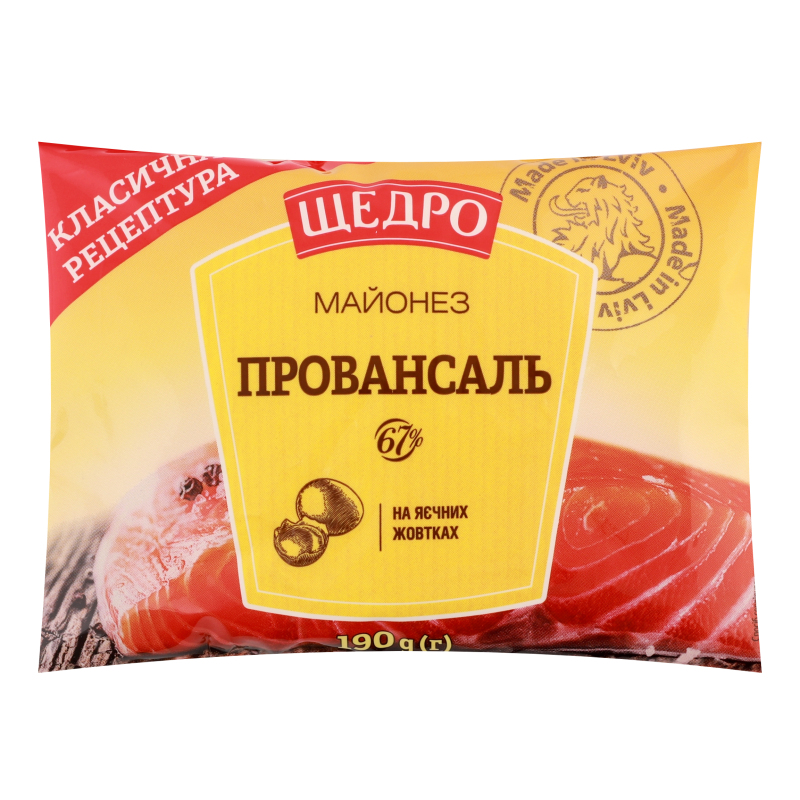 Майонез Провансаль ф/п 190г Щедро