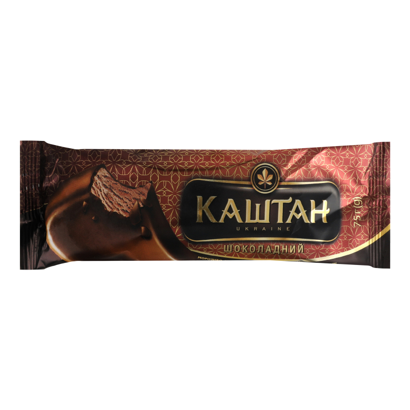 Морозиво Каштан шоколадний мор.шок. в глазурі 75г Хладик
