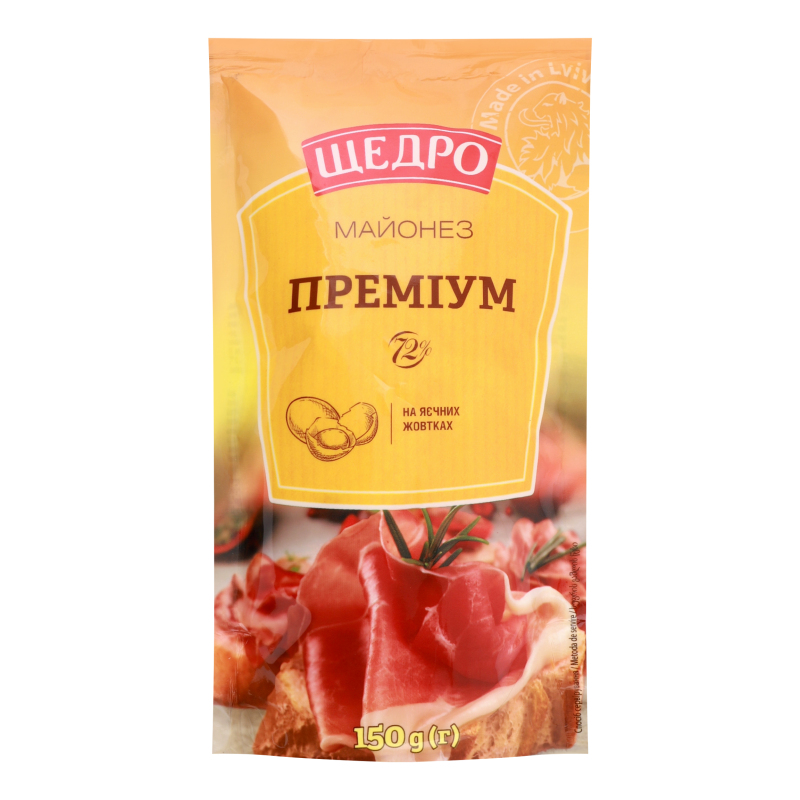 Майонез Преміум д/п 150г Щедро