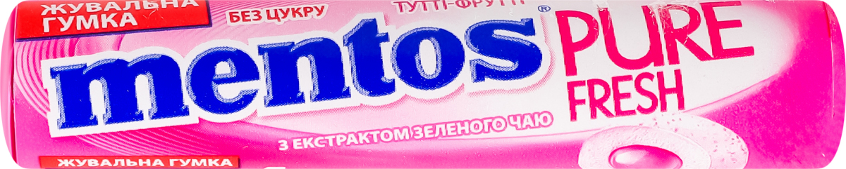 Жув.гумка Mentos PureFresh Roll Тутті-Фрутті 15,75г Perfetti