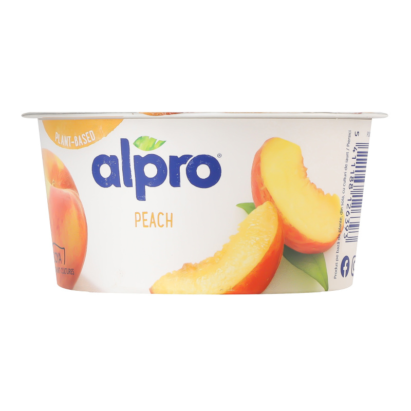 Продукт ферментований з персиком стакан 150г Алпро