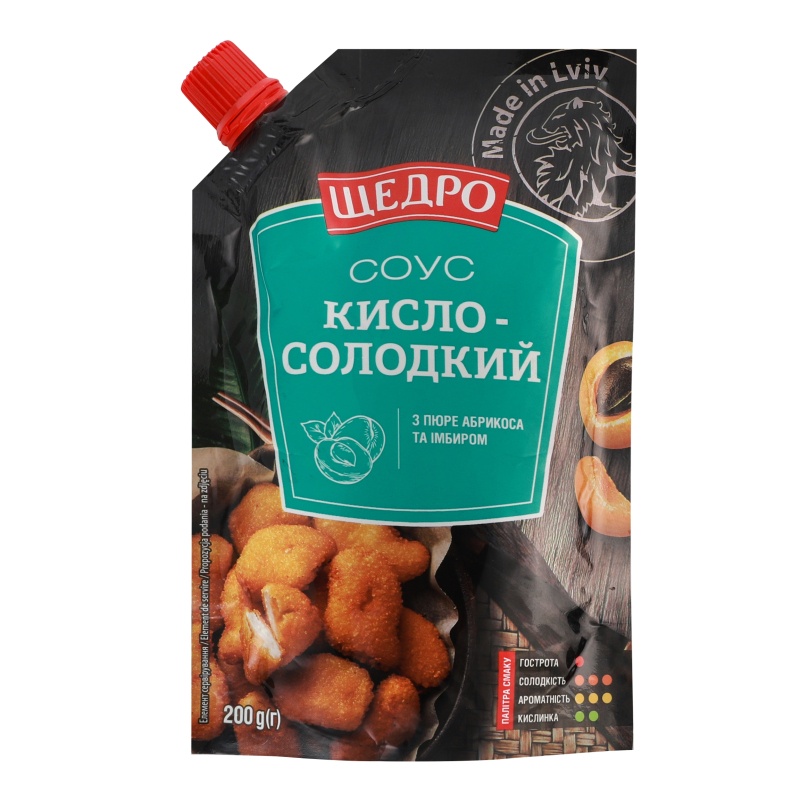 Соус Кисло-солодкий д/п 200г Щедро