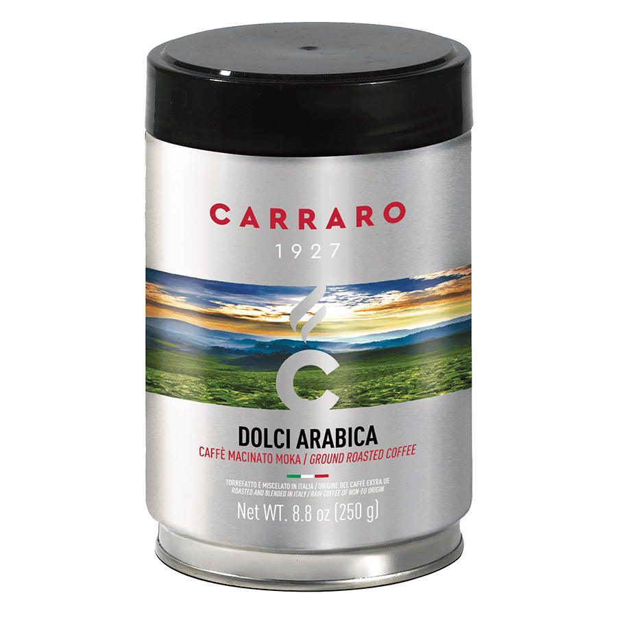 Кава мелена TIN Dolci Arabica MOKA 100% 250г Карраро