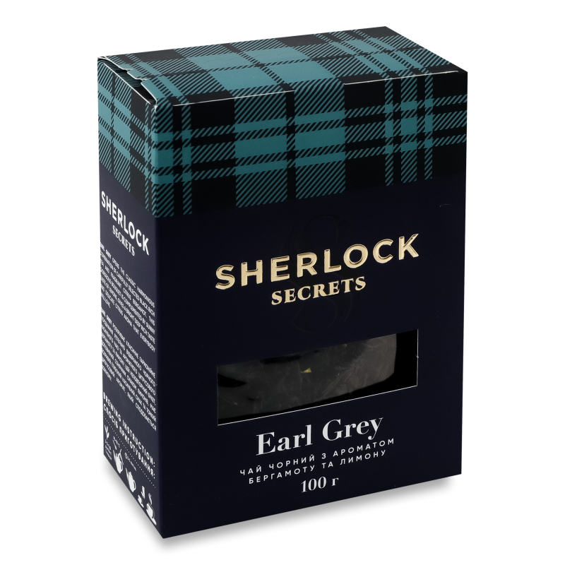 Чай чорний Sherlock Secrets Ерл Грей 100г