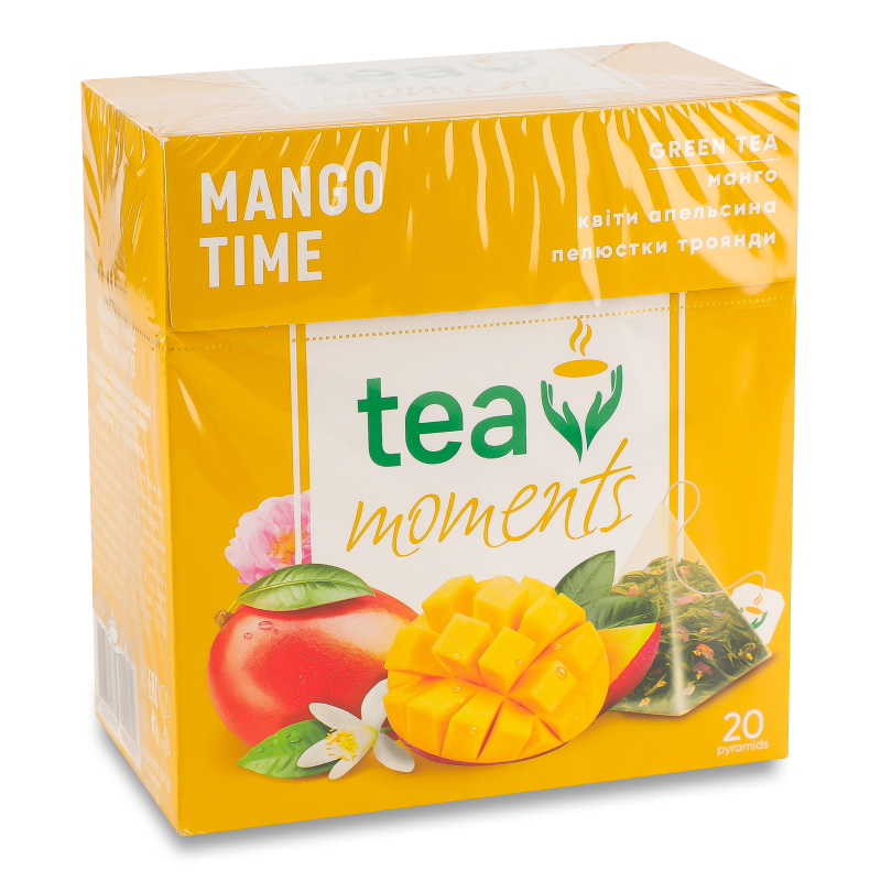 Чай зелений Tea Moments Час Манго 1,7г*20пак 34г