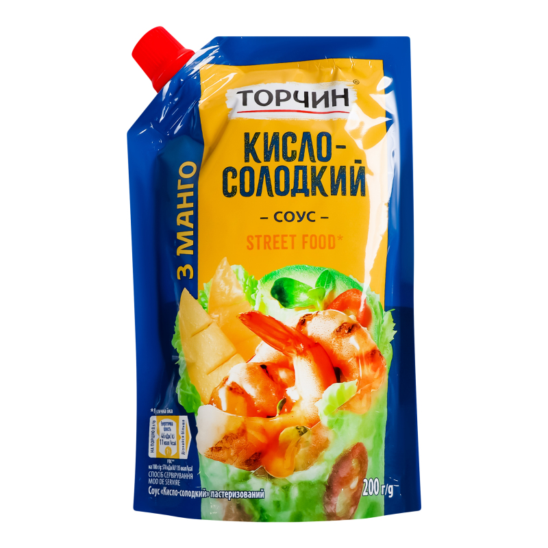 Соус кисло-солодкий д/п 200г Торчин