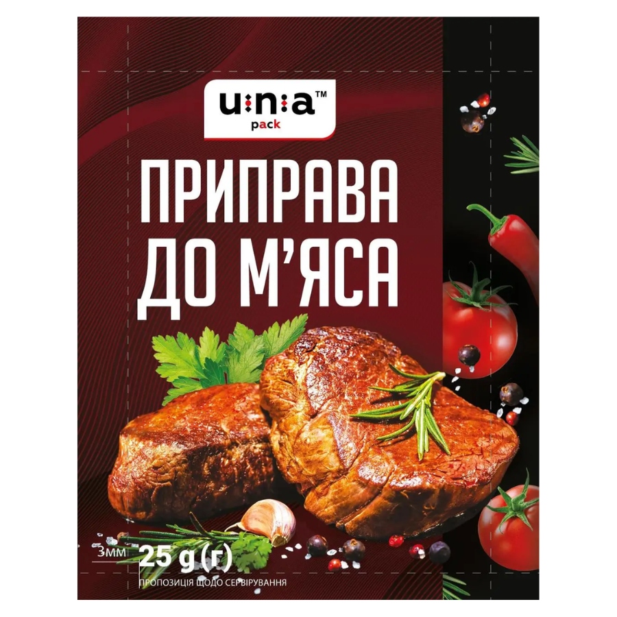 Приправа до м’яса 25г UNA