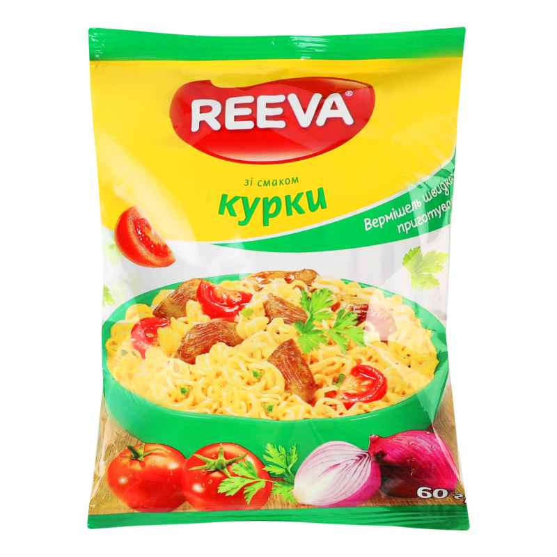 Вермішель ш/п зі смаком курки пачка 60г Reeva