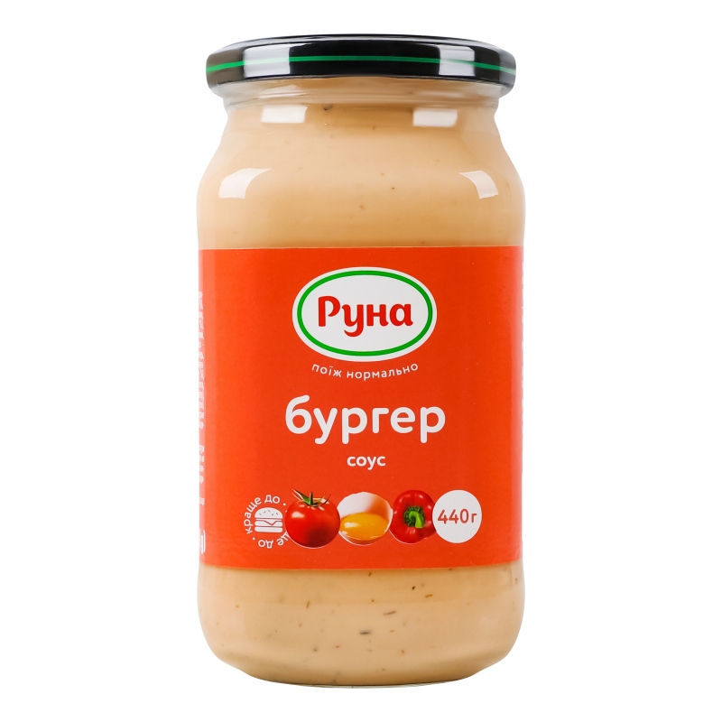 Соус майонезний Burger 440г Руна