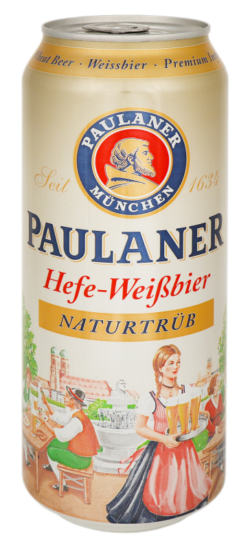Пиво Paulaner пшеничне н/ф 5,5% ж/б 0,5л