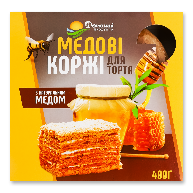 Коржі Медові 400г Домашні продукти