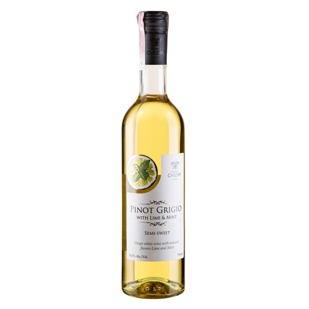 Вино Pinot Grigio лайм-м’ята біле н/сол 0,75л ШатоЧизай