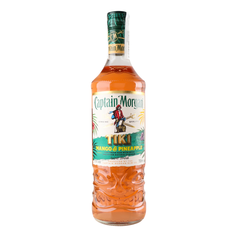 Напій на осн.рому Captain Morgan Tiki Mango+Pineapple 25% 0,7л