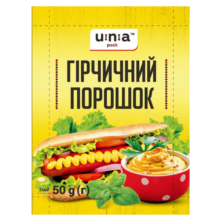 Гірчичний порошок 50г UNA