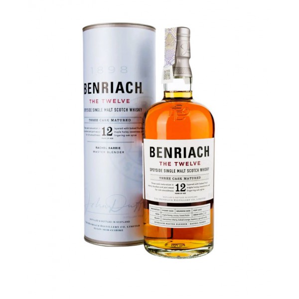 Віскі BenRiach 12р 46% тубус 0,7л