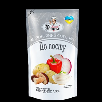 Соус майонезний До посту 30% 160г Кухар Рішельє