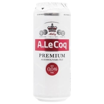 Пиво б/а A Le Coq Premium ж/б 0,5л