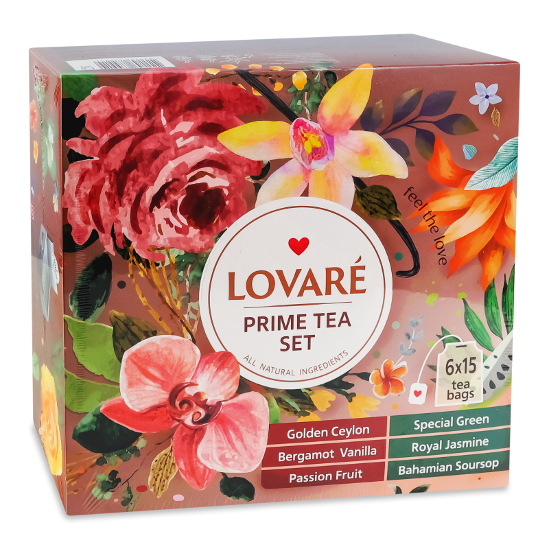 Чай Асорті PRIME TEA SET 90пак 180г LOVARE
