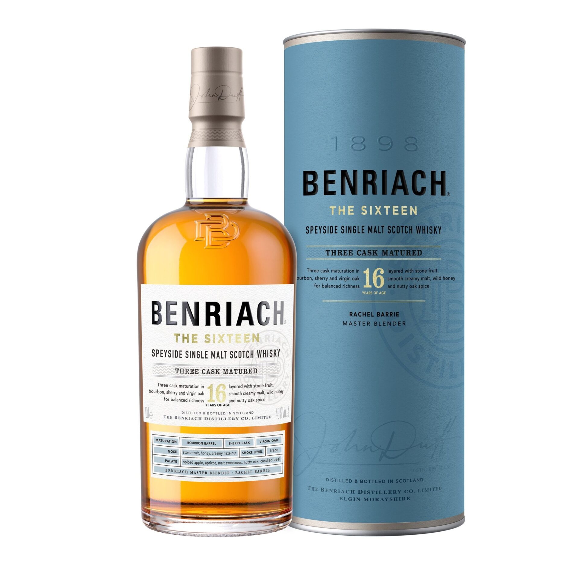 Віскі BenRiach 16р 43% тубус 0,7л
