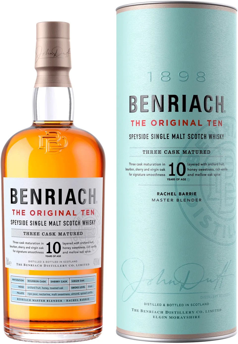 Віскі BenRiach 10р 43% тубус 0,7л