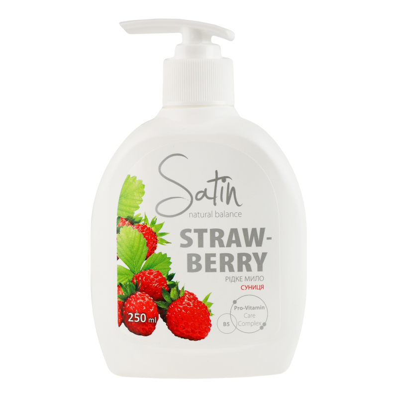 Гель-мило Satin Natural Balance суниця 250мл