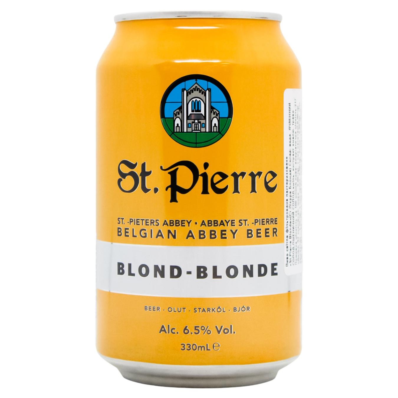 Пиво St.Pierre  Blonde 6,5% з/б 0,33л