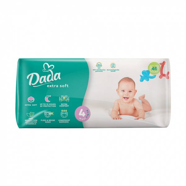 Підгузки дитячі Dada Extra Soft MAXI (7-18 кг) 46 шт/уп 4
