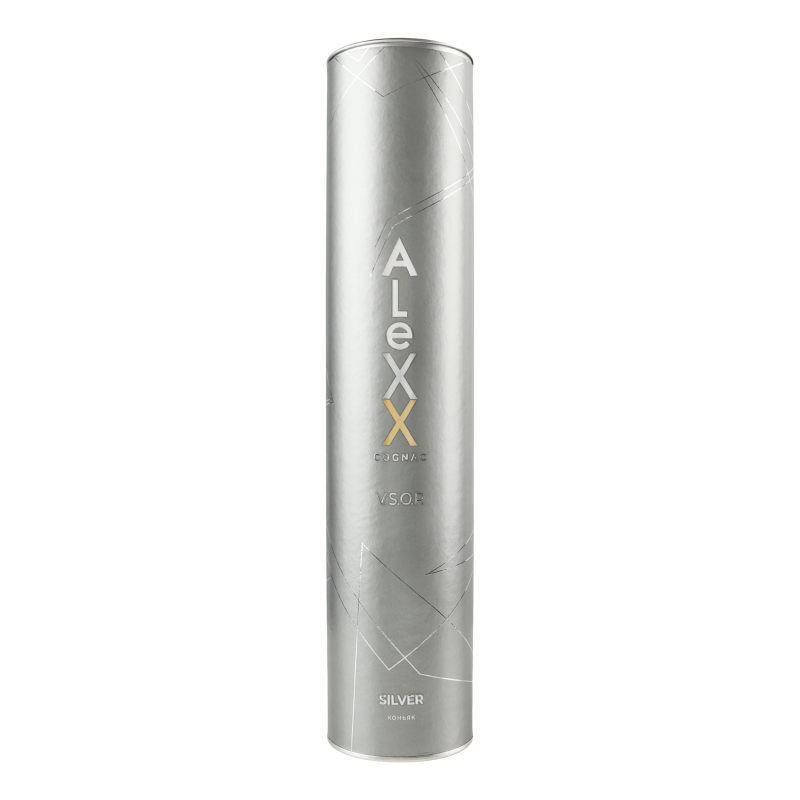 Коньяк Алекс Silver 40% тубус 0,5л