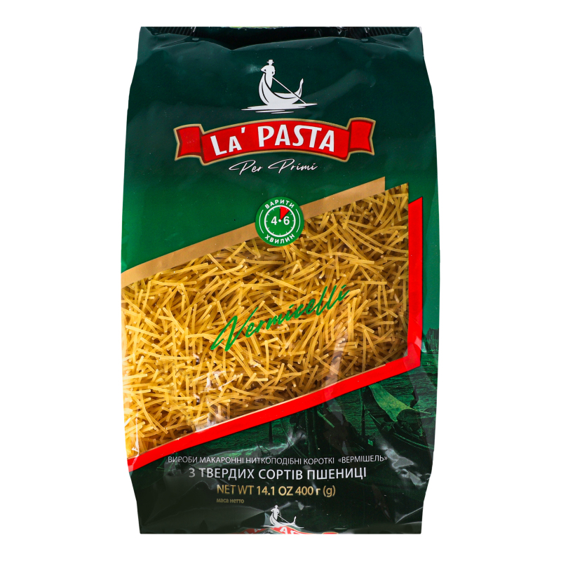 Макар.вироби La pasta Per Primi Вермішель 400г