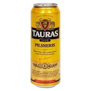 Пиво Tauras Pilsneris 4,6% ж/б 0,568л