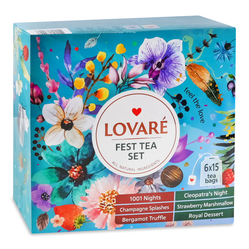 Чай Асорті FEST TEA SET 90пак 180г LOVARE